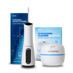OrtoFloss ustna prha, Ortopod Ultrazvočni čistilec za alignerje, snemljive zobne aparate in proteze